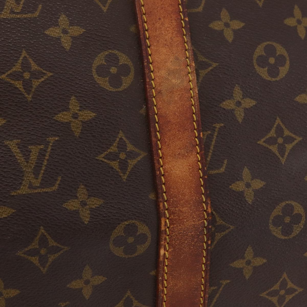 LOUIS VUITTON Monogram Keepall 55 Boston Bag M41424 LV Auth 200518