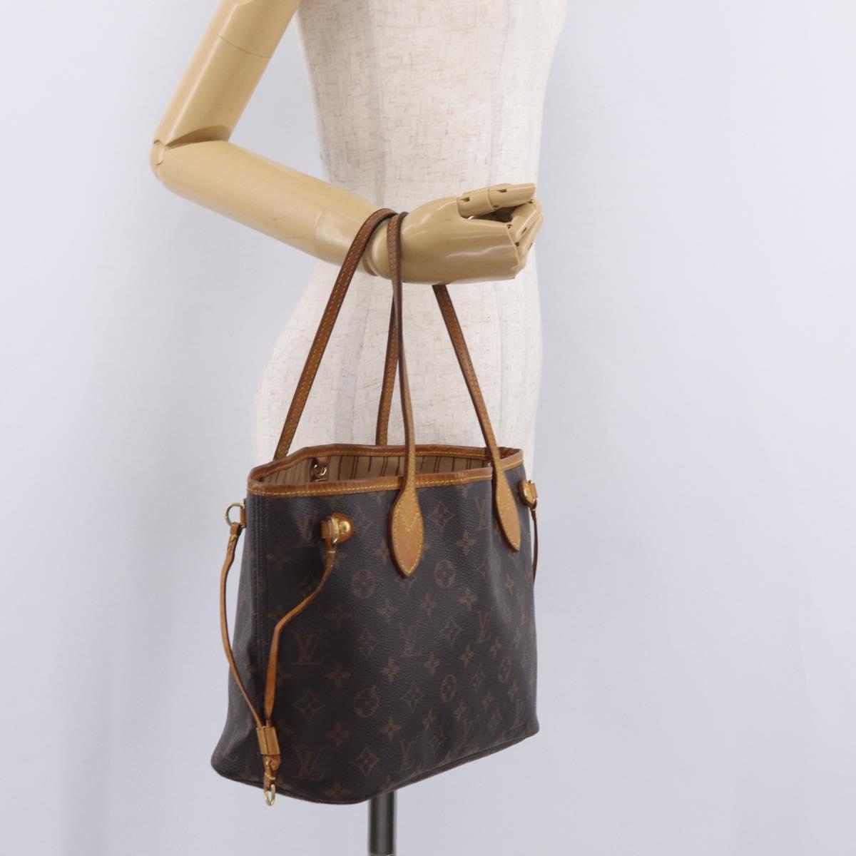 LOUIS VUITTON Monogram Neverfull PM Tote Bag M40155 LV Auth 200522