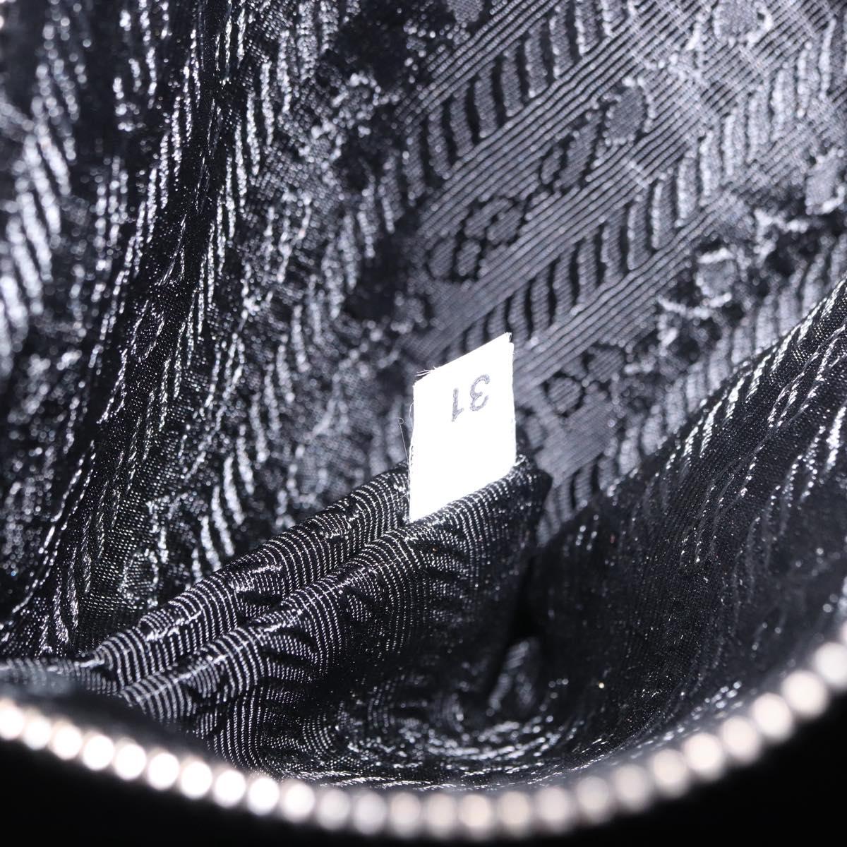 PRADA Shoulder Bag Leather Pink Silver Auth 200523