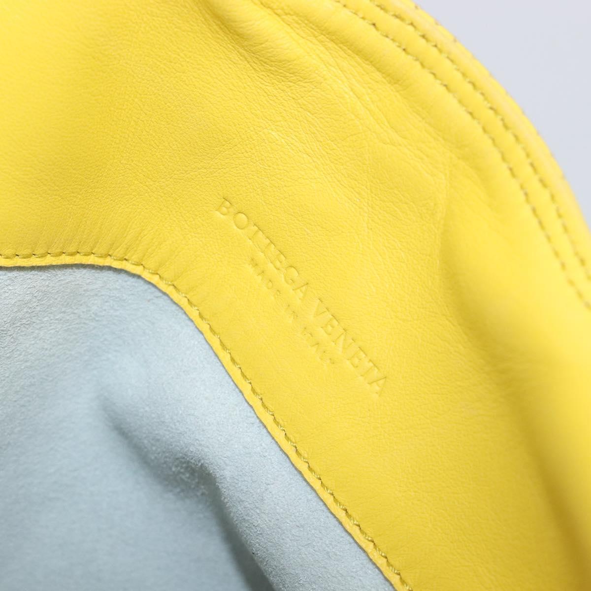 BOTTEGA VENETA INTRECCIATO Hand Bag Leather outlet Yellow 131673 Auth 200524