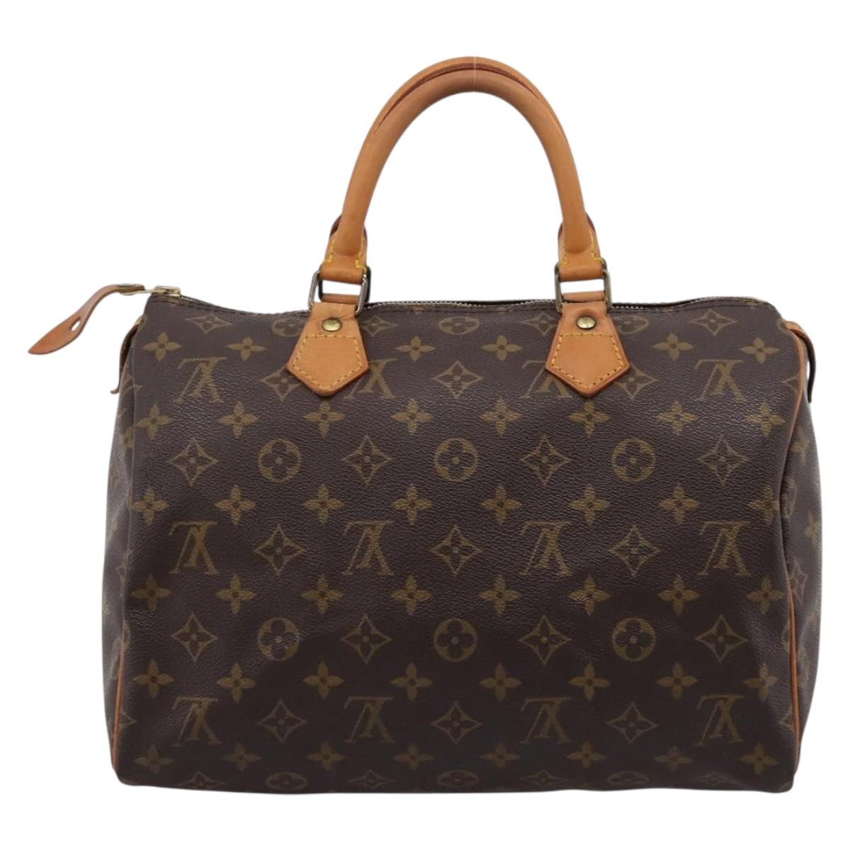 LOUIS VUITTON Monogram Speedy 30 Hand Bag M41526 LV Auth 200536V