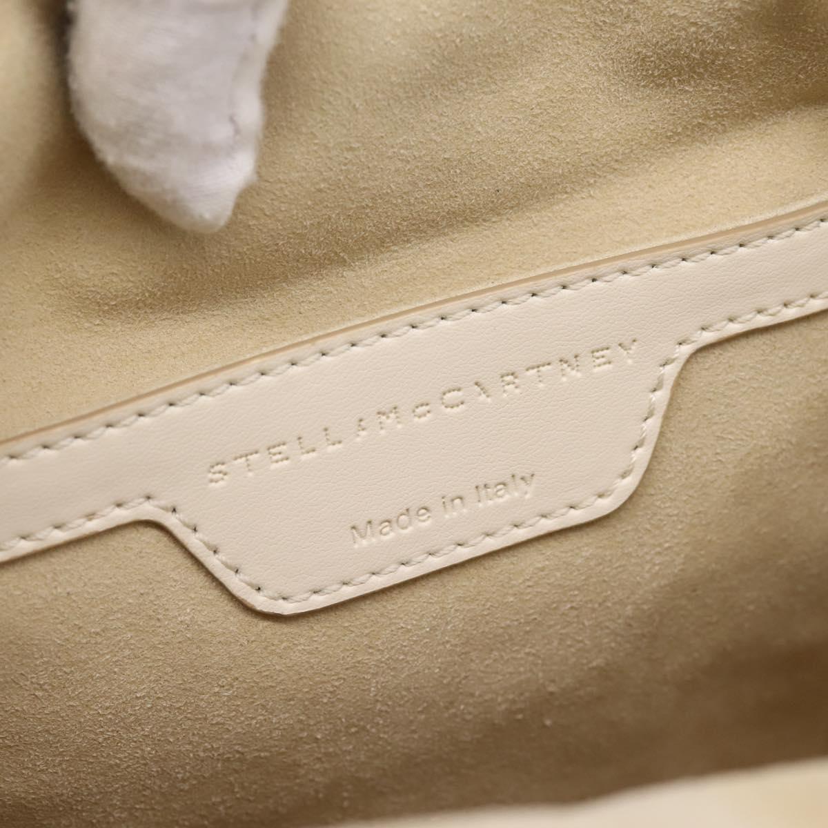 Stella McCartney Falabella Chain Shoulder Bag Knit 2way Ivory Auth 200538V