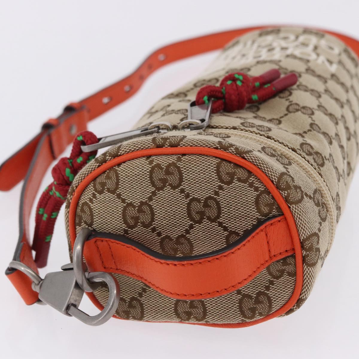 GUCCI GG Canvas Bag THE NORTH FACE Collaboration Beige 679760 Auth 200541V