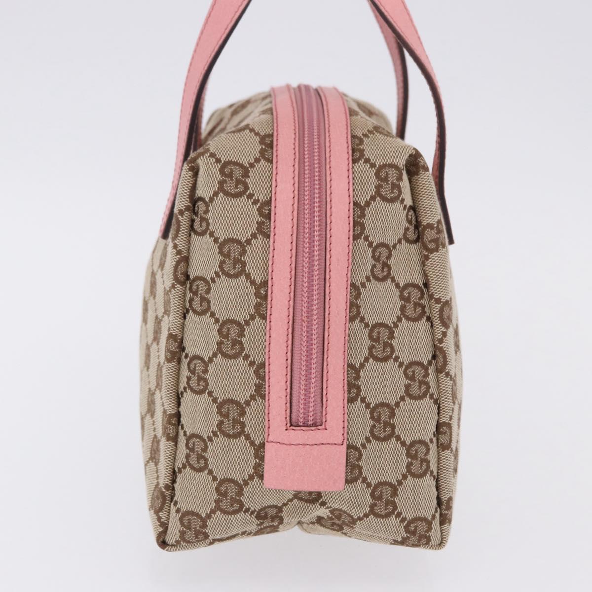 GUCCI GG Canvas Hand Bag Beige 124542 Auth 200546V