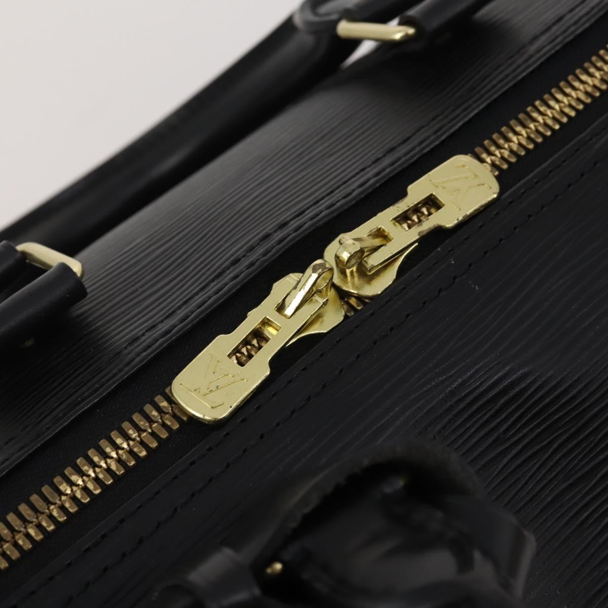 LOUIS VUITTON Epi Keepall 45 Boston Bag Black M42972 LV Auth 200550SAV
