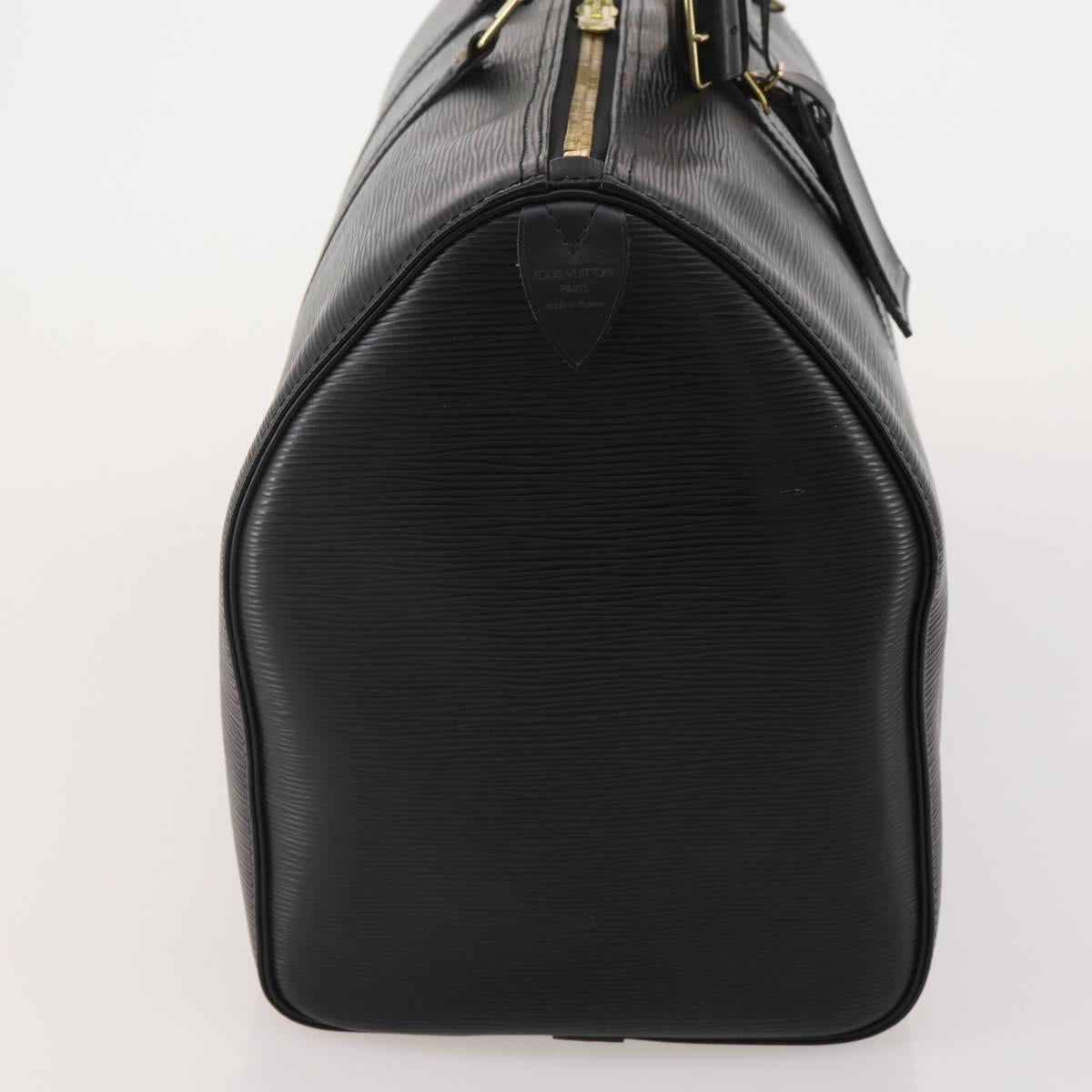 LOUIS VUITTON Epi Keepall 45 Boston Bag Black M42972 LV Auth 200550SAV