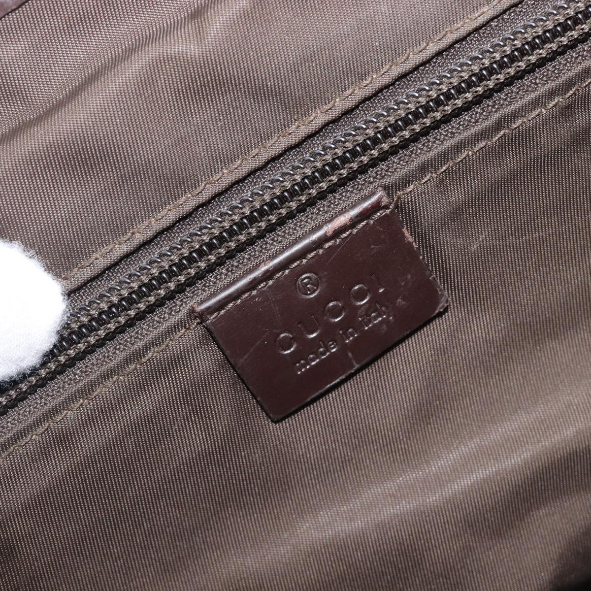 GUCCI GG Supreme Shoulder Bag PVC Beige Silver 223661 Auth 200553