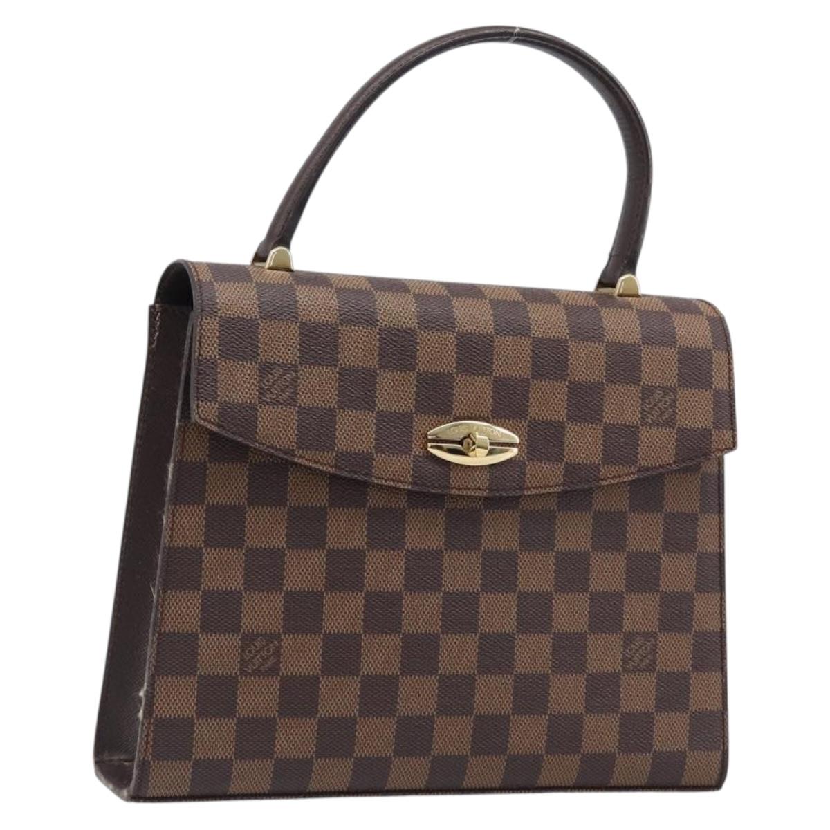 LOUIS VUITTON Damier Ebene Malesherbes Hand Bag N51379 LV Auth 200557V