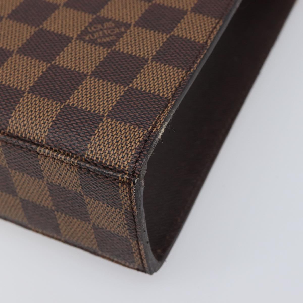 LOUIS VUITTON Damier Ebene Malesherbes Hand Bag N51379 LV Auth 200557V