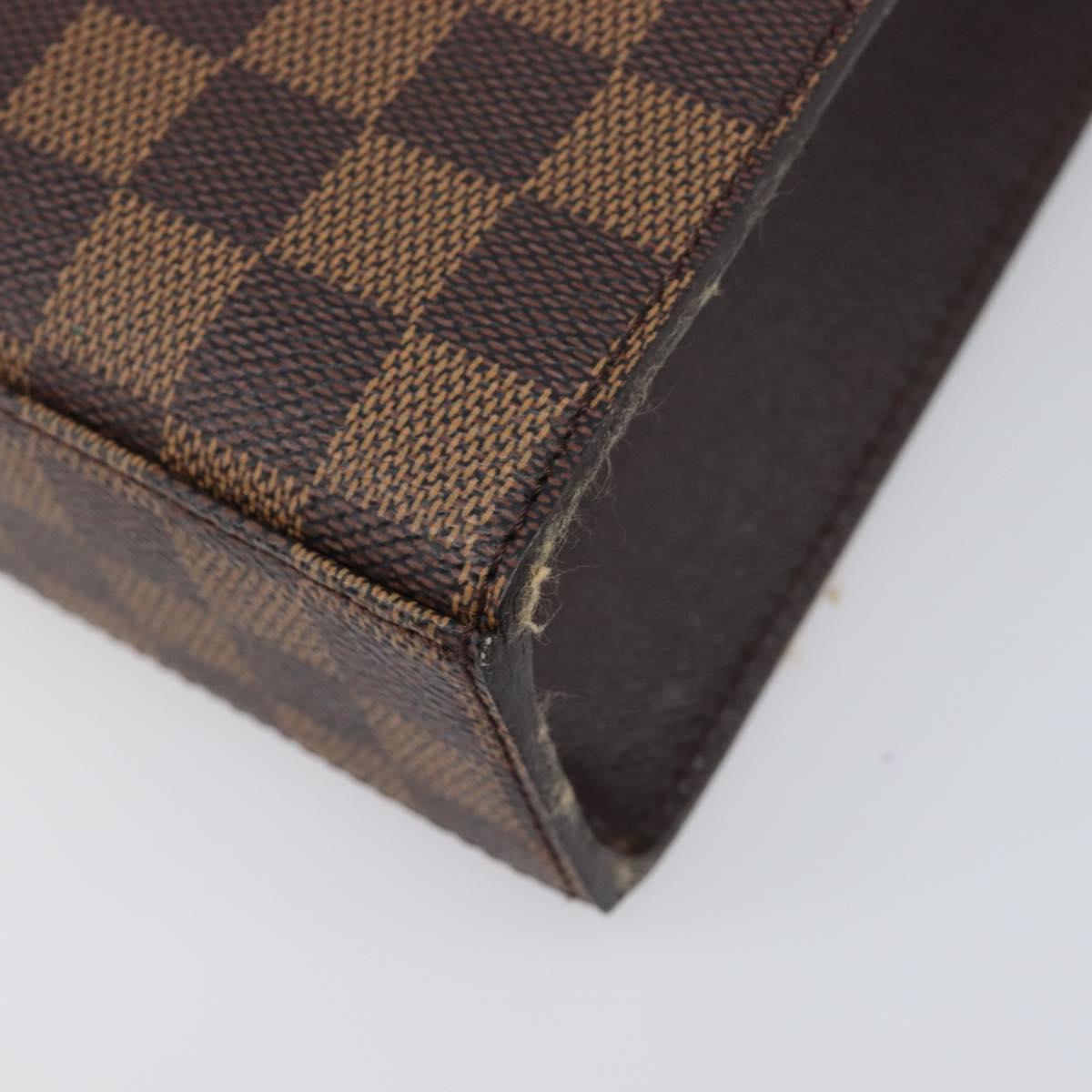 LOUIS VUITTON Damier Ebene Malesherbes Hand Bag N51379 LV Auth 200557V