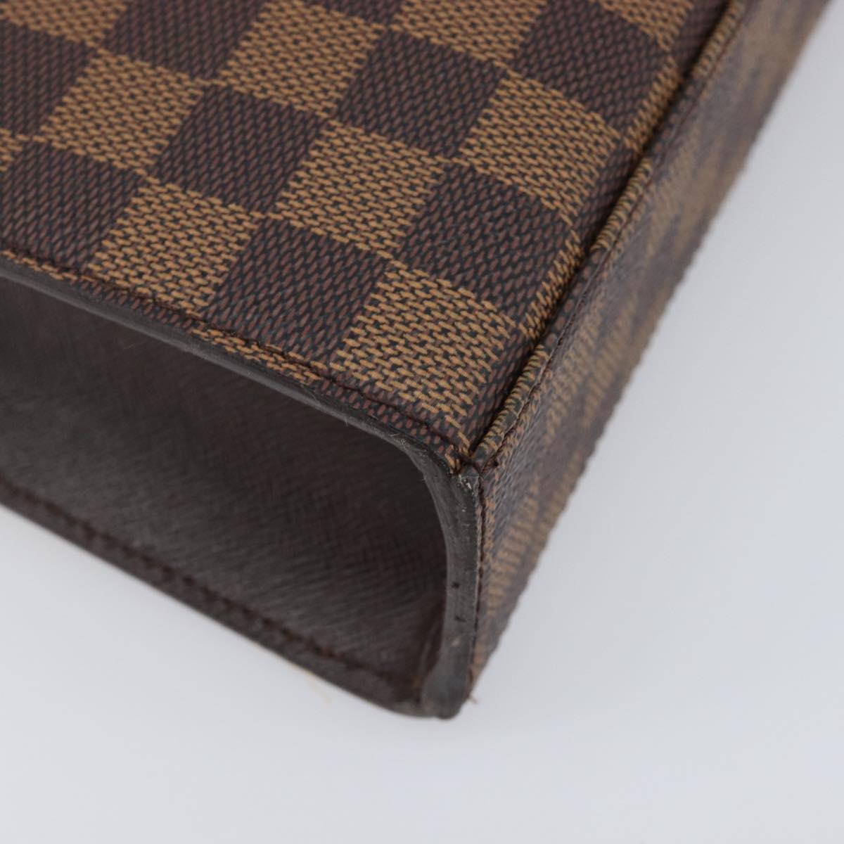 LOUIS VUITTON Damier Ebene Malesherbes Hand Bag N51379 LV Auth 200557V