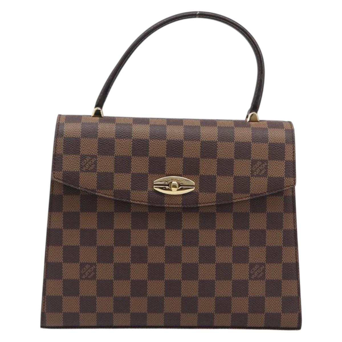 LOUIS VUITTON Damier Ebene Malesherbes Hand Bag N51379 LV Auth 200557V