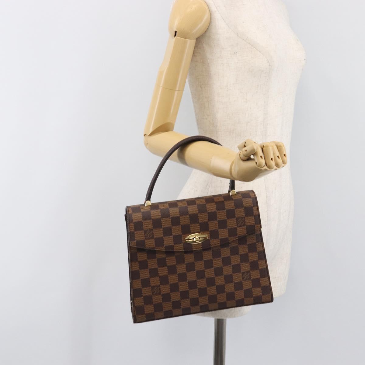 LOUIS VUITTON Damier Ebene Malesherbes Hand Bag N51379 LV Auth 200557V