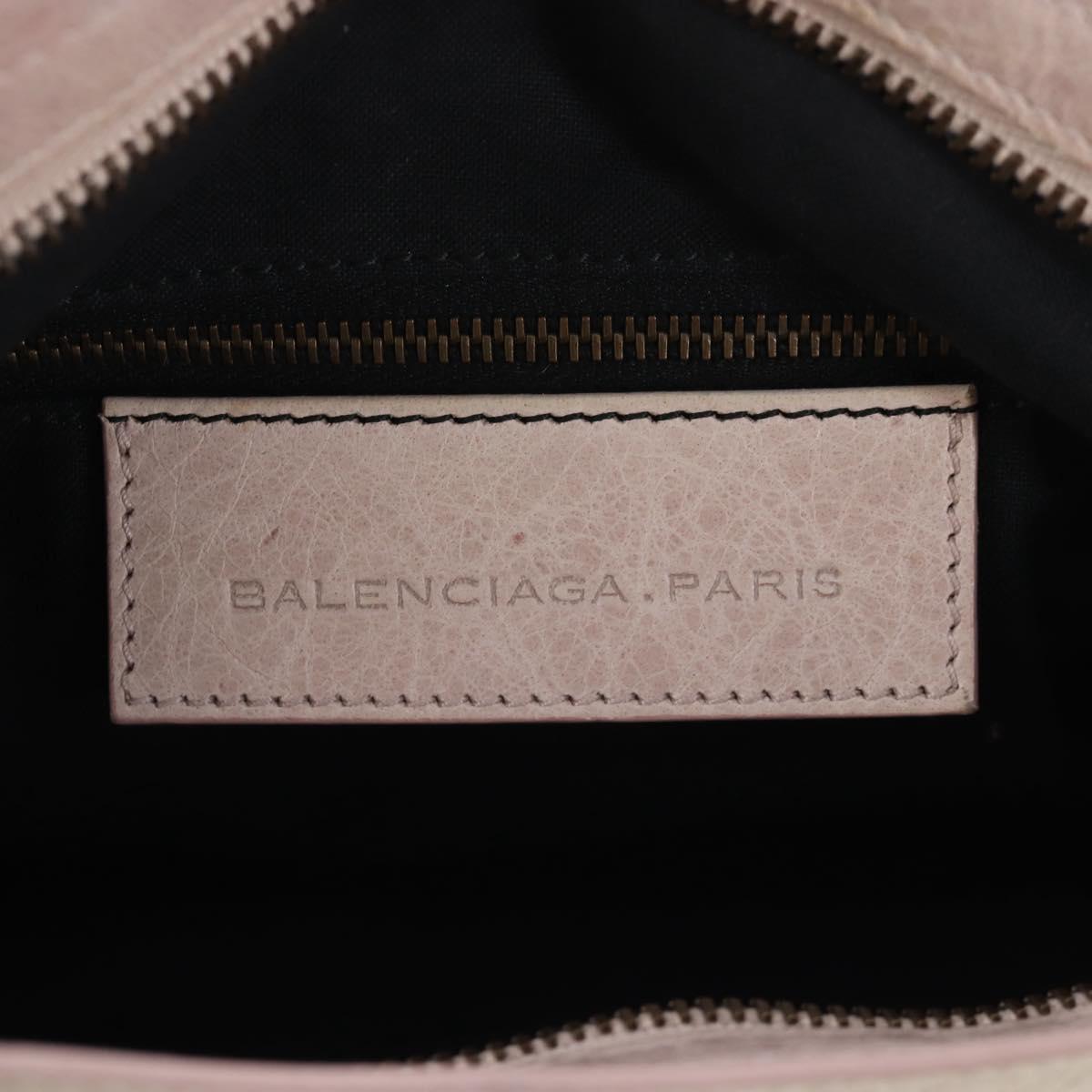BALENCIAGA The Town Hand Bag Leather 2way Pink 240579 Auth 200558M