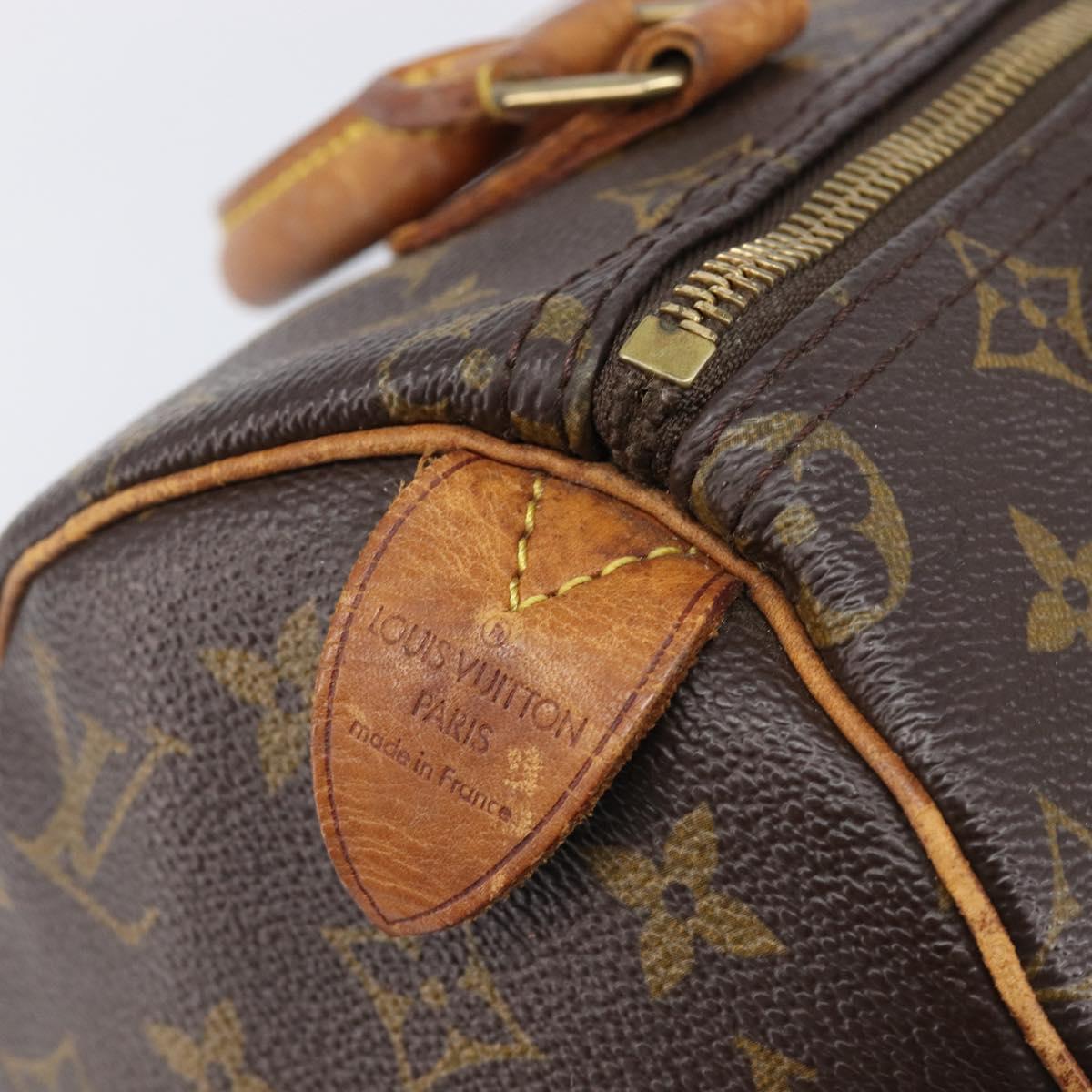 LOUIS VUITTON Monogram Speedy 25 Hand Bag M41528 LV Auth 200564