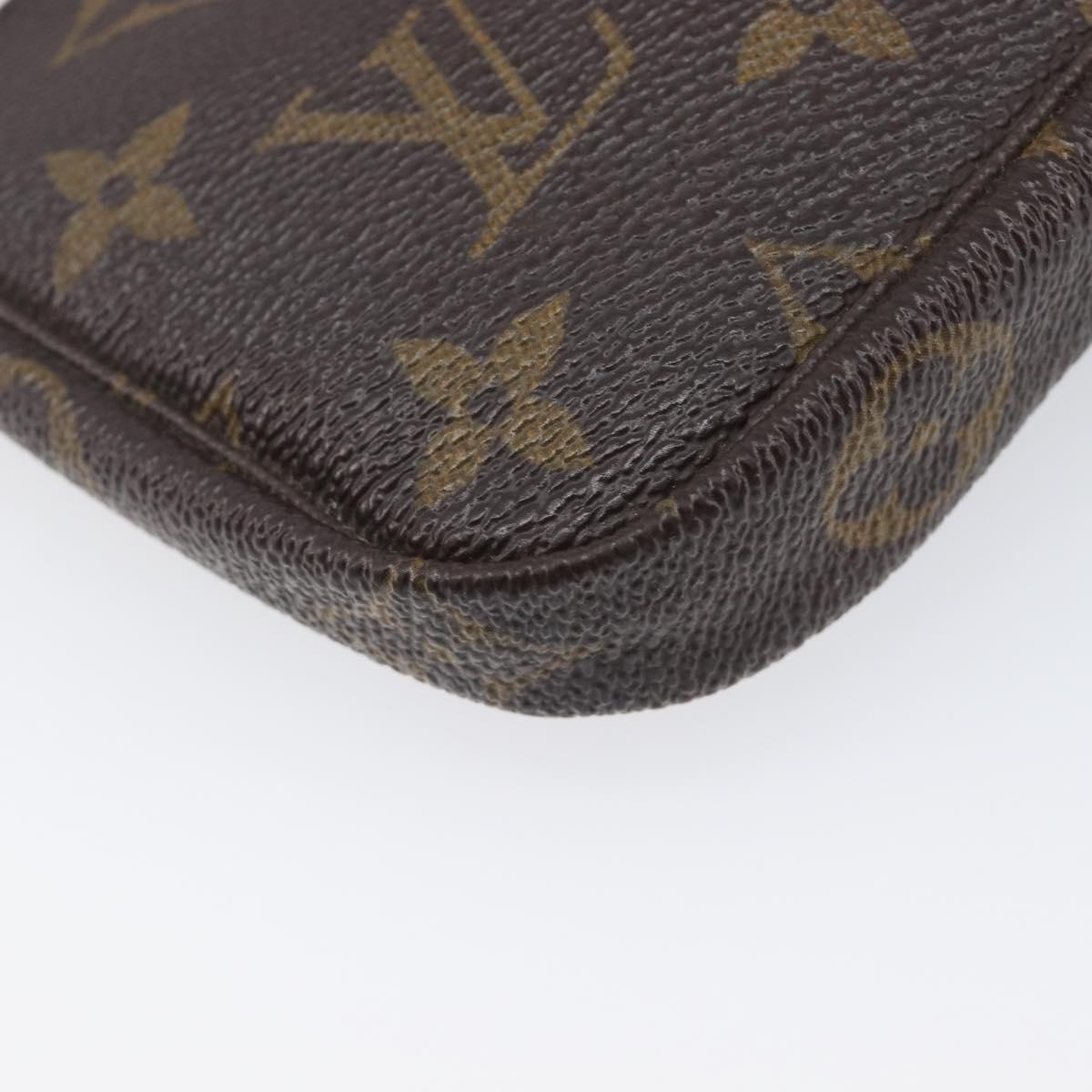 LOUIS VUITTON Monogram Mini Pochette Accessoires Pouch N41667 LV Auth 200566A