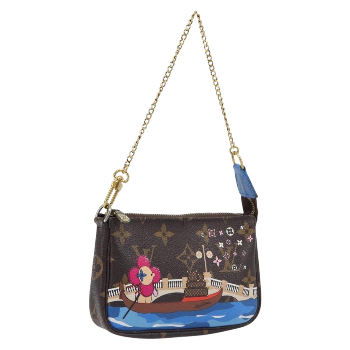 LOUIS VUITTON Monogram Vivienne Mini Pochette Accessoires M68489 LV Auth 200569A