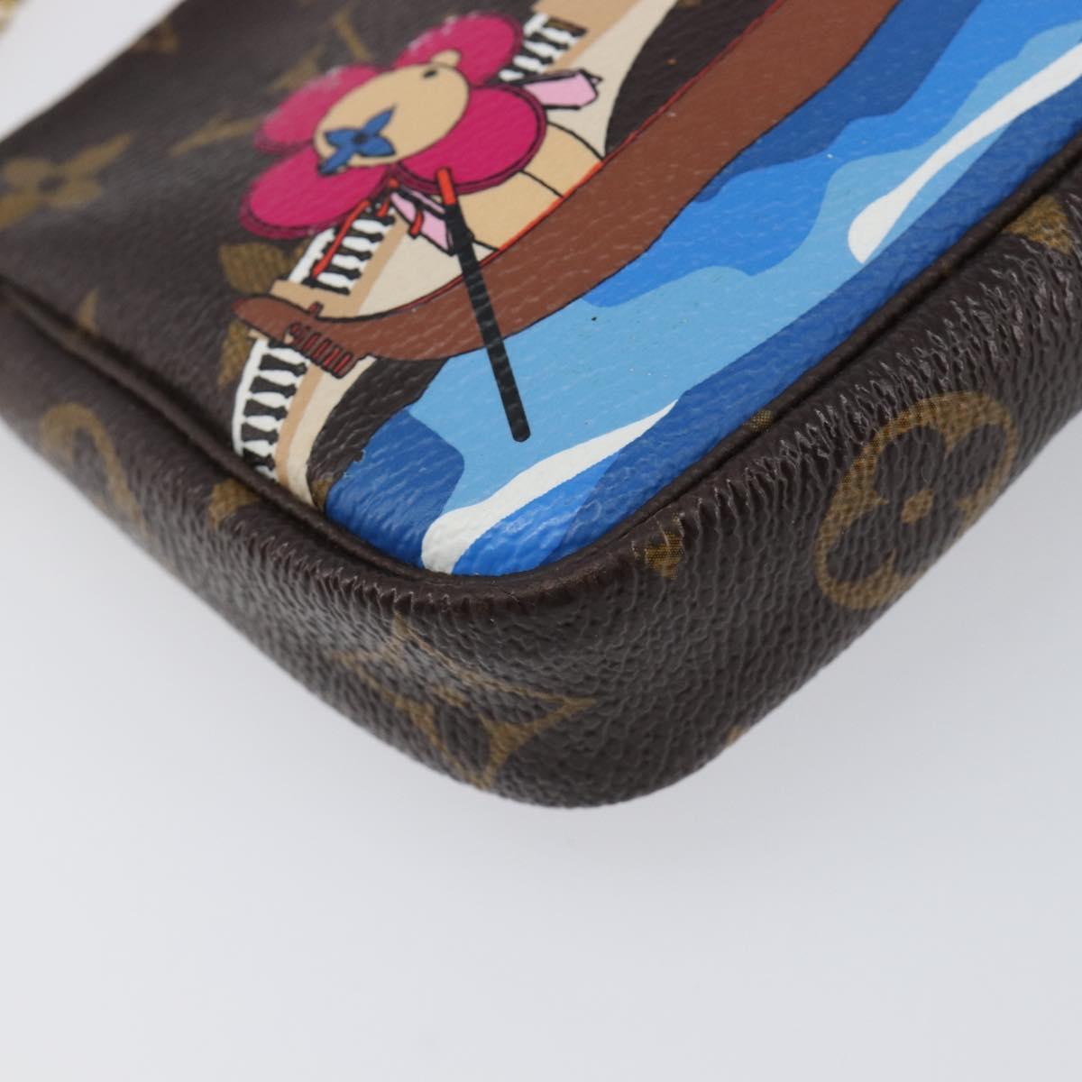 LOUIS VUITTON Monogram Vivienne Mini Pochette Accessoires M68489 LV Auth 200569A