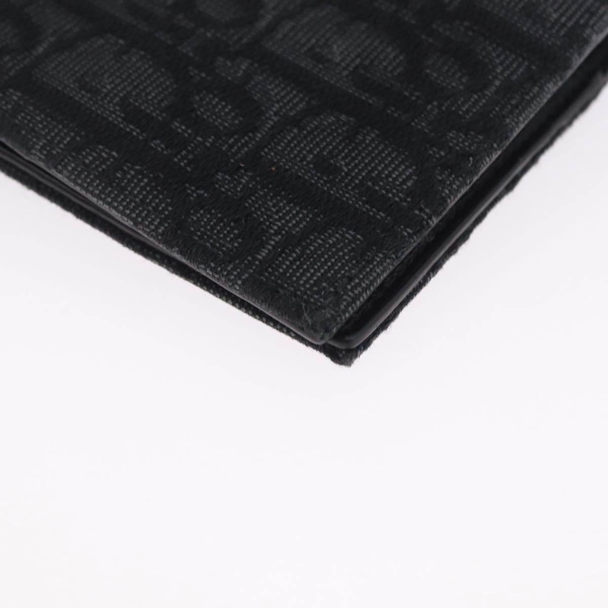 Christian Dior Trotter Canvas Oblique Passport Case Navy Auth 200572M