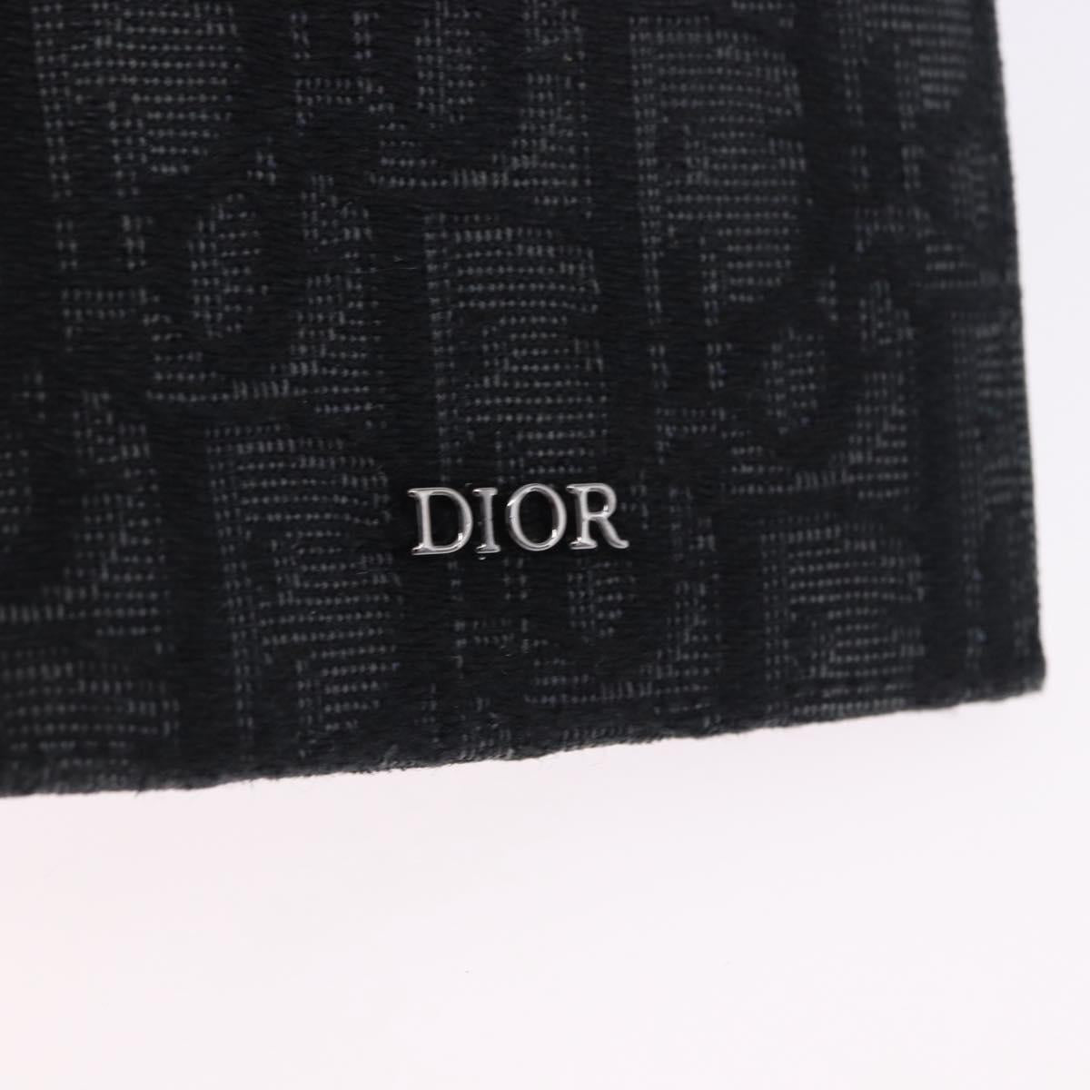 Christian Dior Trotter Canvas Oblique Passport Case Navy Auth 200572M