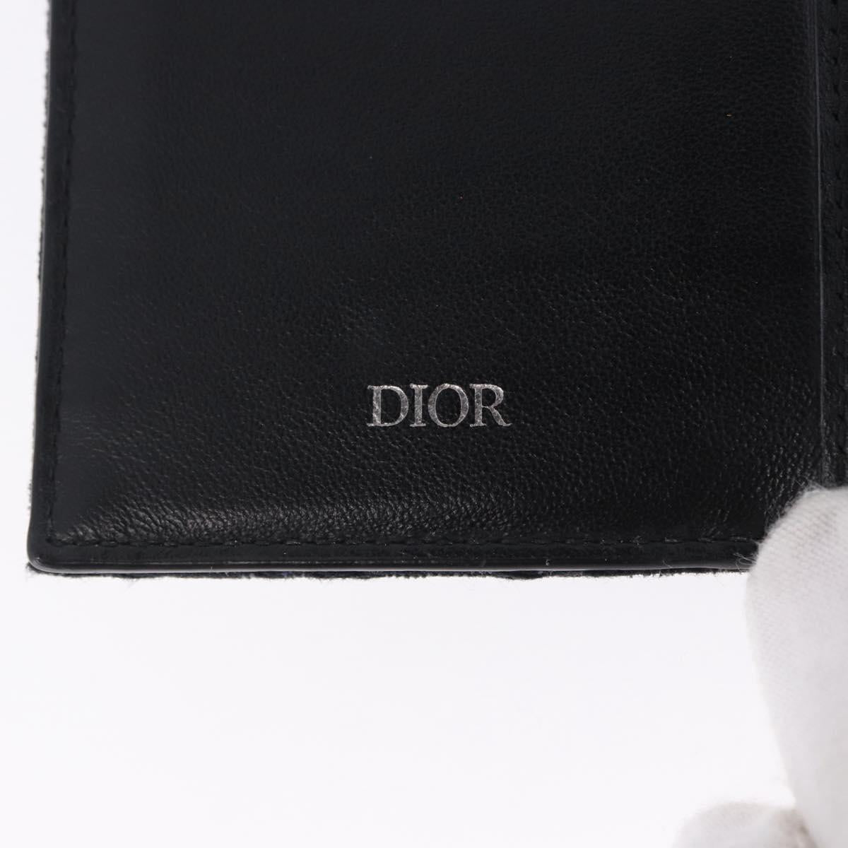 Christian Dior Trotter Canvas Oblique Passport Case Navy Auth 200572M