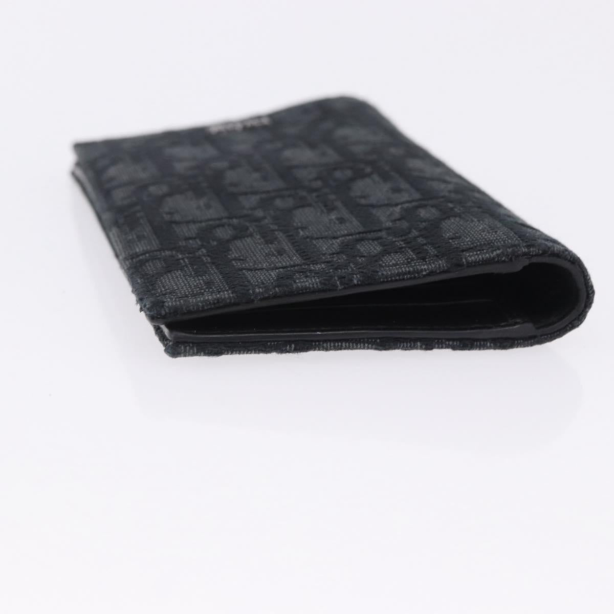 Christian Dior Trotter Canvas Oblique Passport Case Navy Auth 200572M