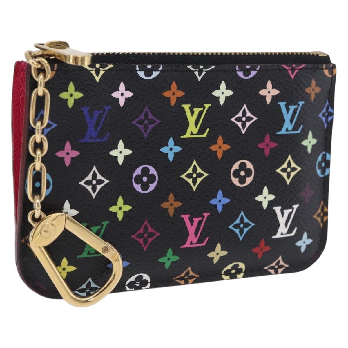 LOUIS VUITTON Monogram Multicolor Pochette Cles NM Black M60279 LV Auth 200573M