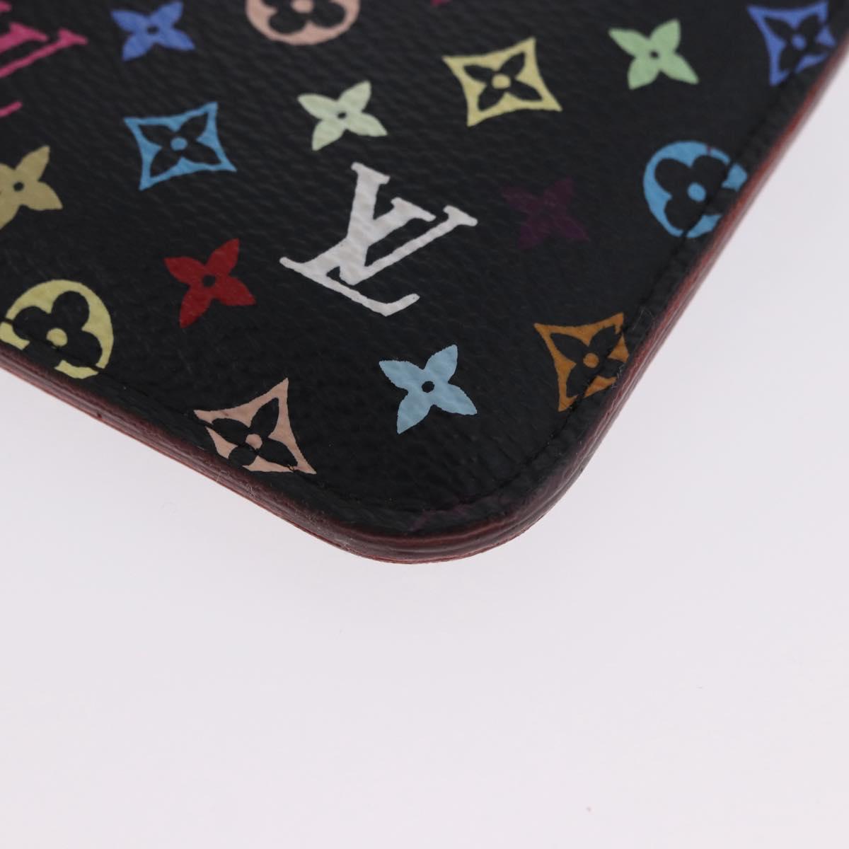 LOUIS VUITTON Monogram Multicolor Pochette Cles NM Black M60279 LV Auth 200573M