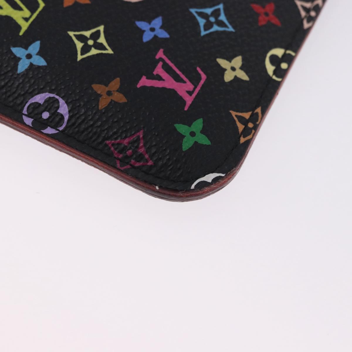 LOUIS VUITTON Monogram Multicolor Pochette Cles NM Black M60279 LV Auth 200573M