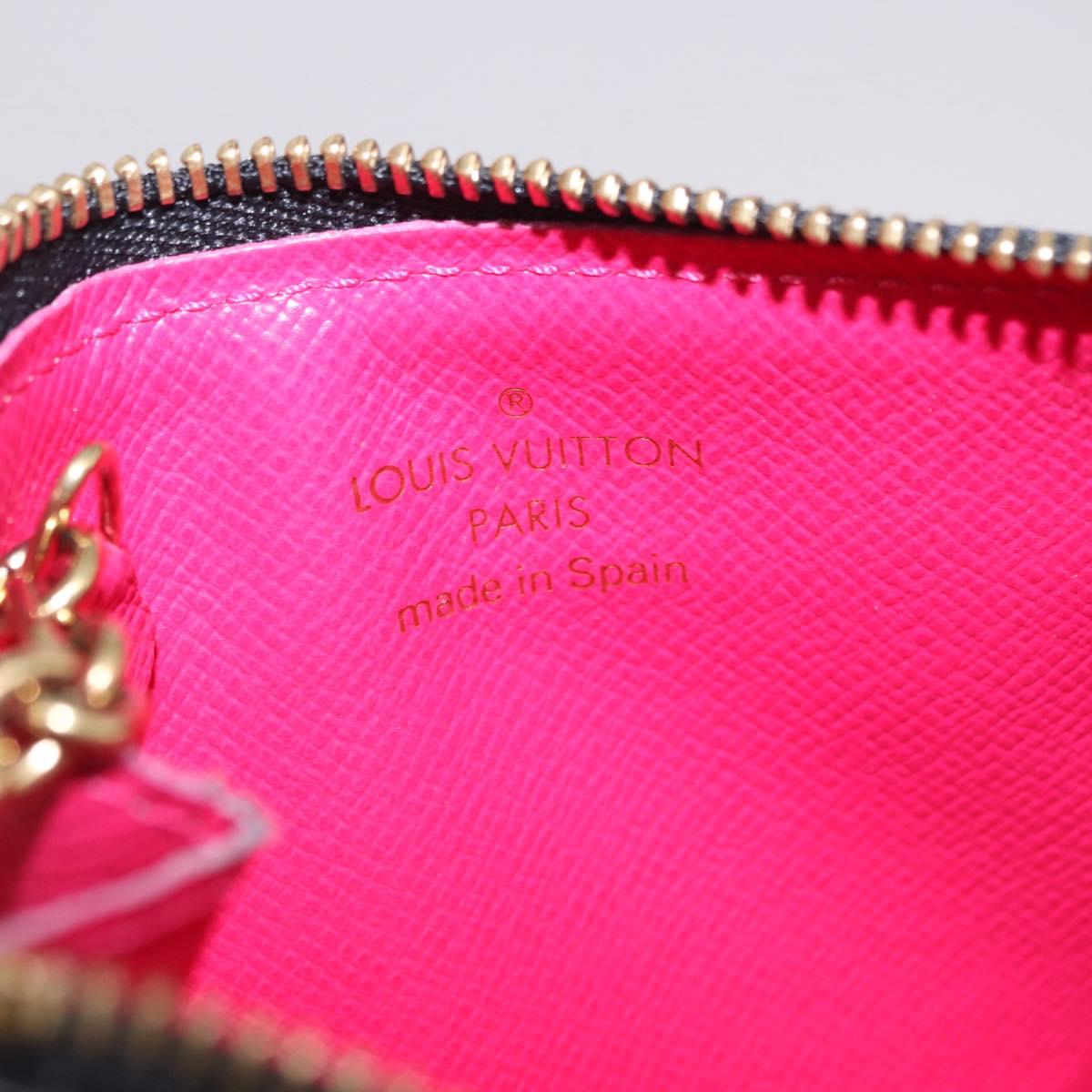 LOUIS VUITTON Monogram Multicolor Pochette Cles NM Black M60279 LV Auth 200573M