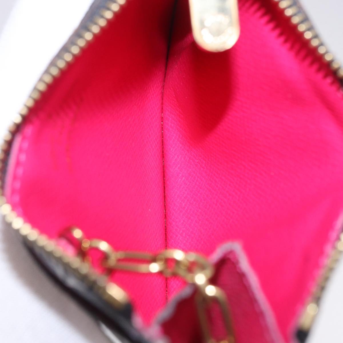 LOUIS VUITTON Monogram Multicolor Pochette Cles NM Black M60279 LV Auth 200573M
