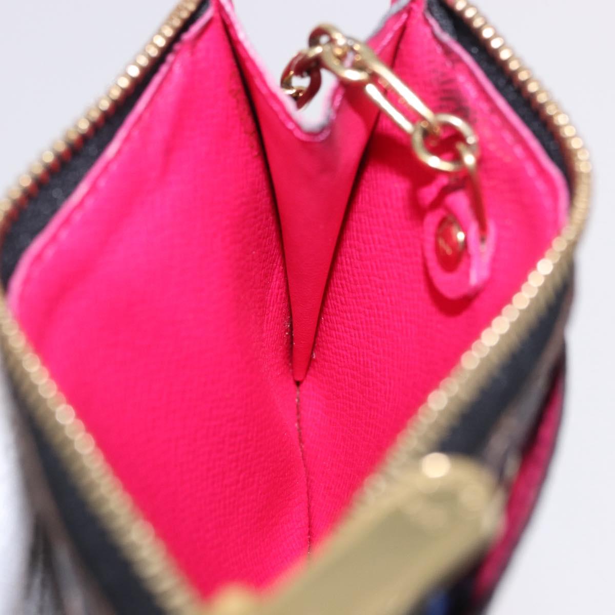 LOUIS VUITTON Monogram Multicolor Pochette Cles NM Black M60279 LV Auth 200573M