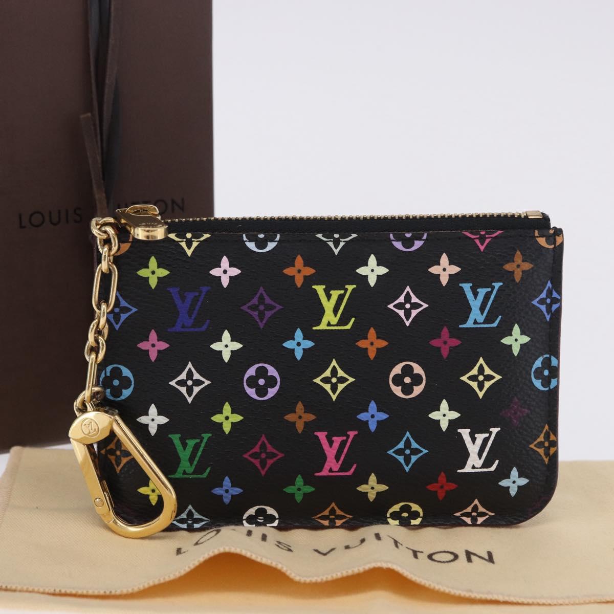 LOUIS VUITTON Monogram Multicolor Pochette Cles NM Black M60279 LV Auth 200573M