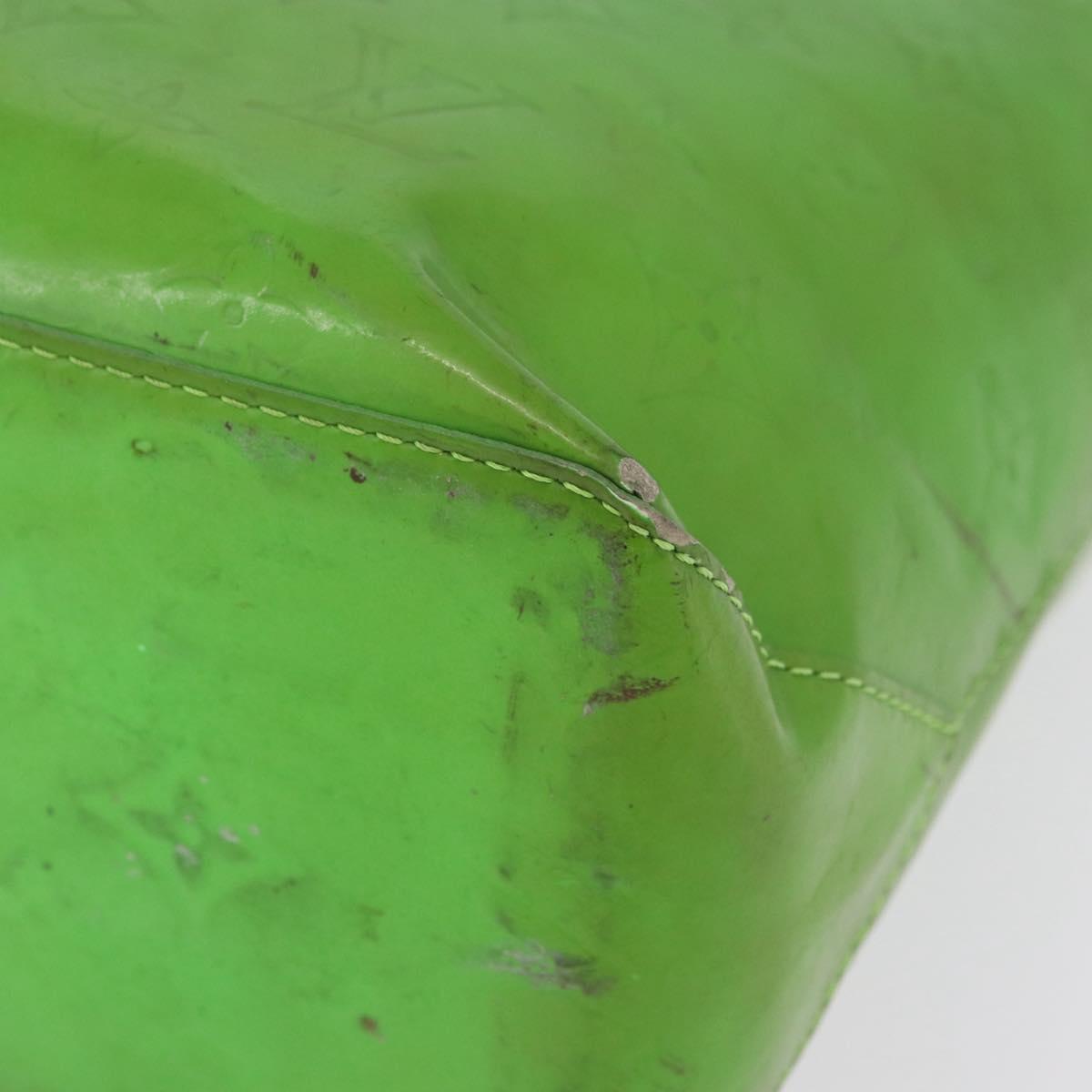 LOUIS VUITTON Monogram Vernis Fluo Reade MM Hand Bag Veil M91901 LV Auth 200640