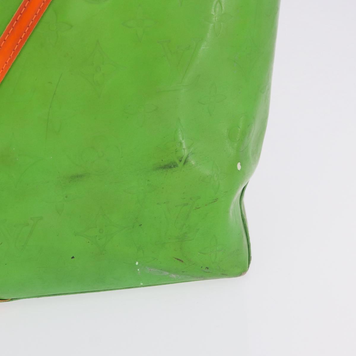 LOUIS VUITTON Monogram Vernis Fluo Reade MM Hand Bag Veil M91901 LV Auth 200640
