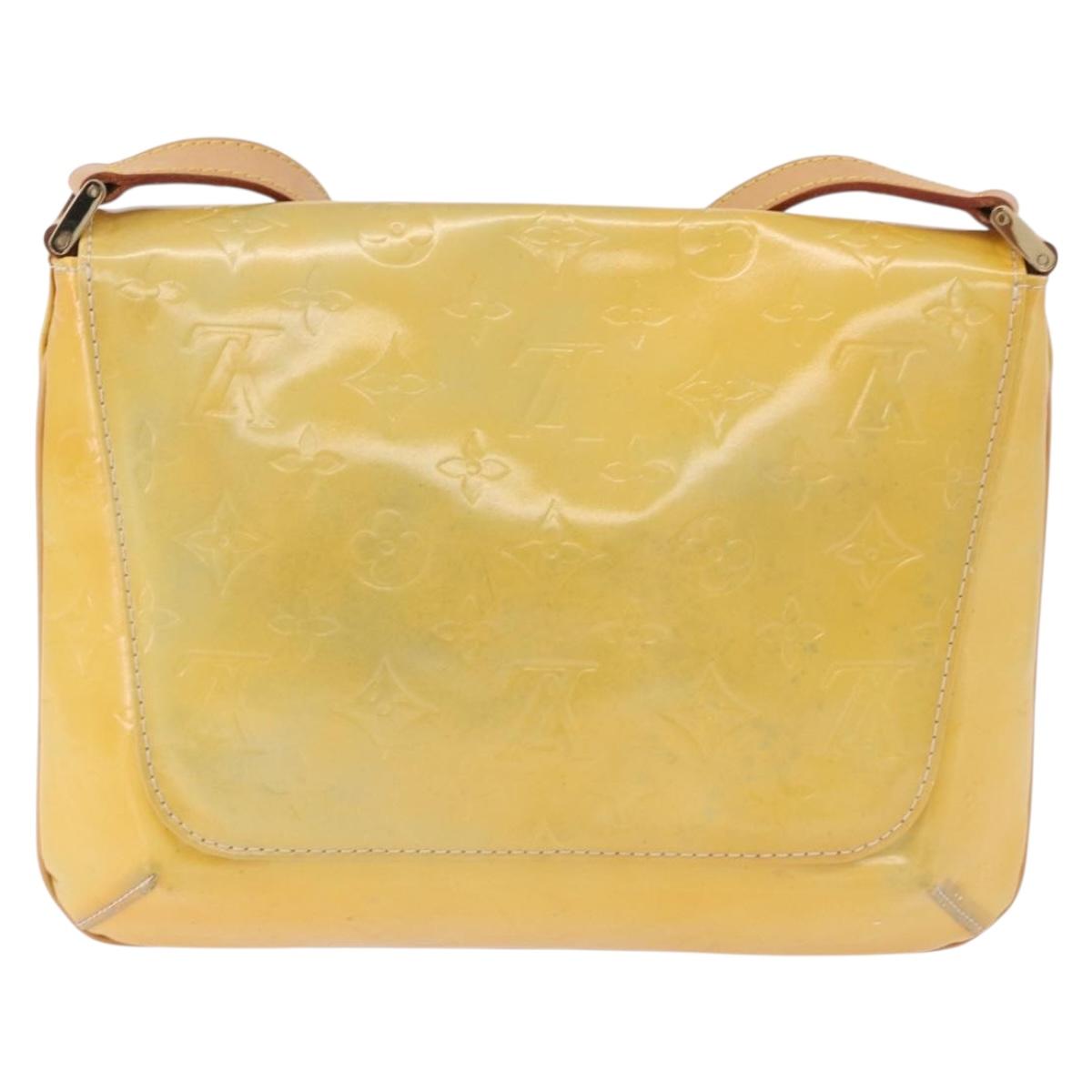LOUIS VUITTON Monogram Vernis Thompson Street Bag Gris M91008 LV Auth 200645