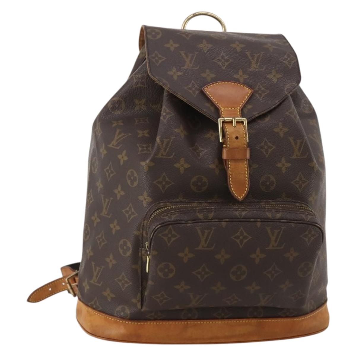 LOUIS VUITTON Monogram Montsouris GM Backpack M51135 LV Auth 200651A