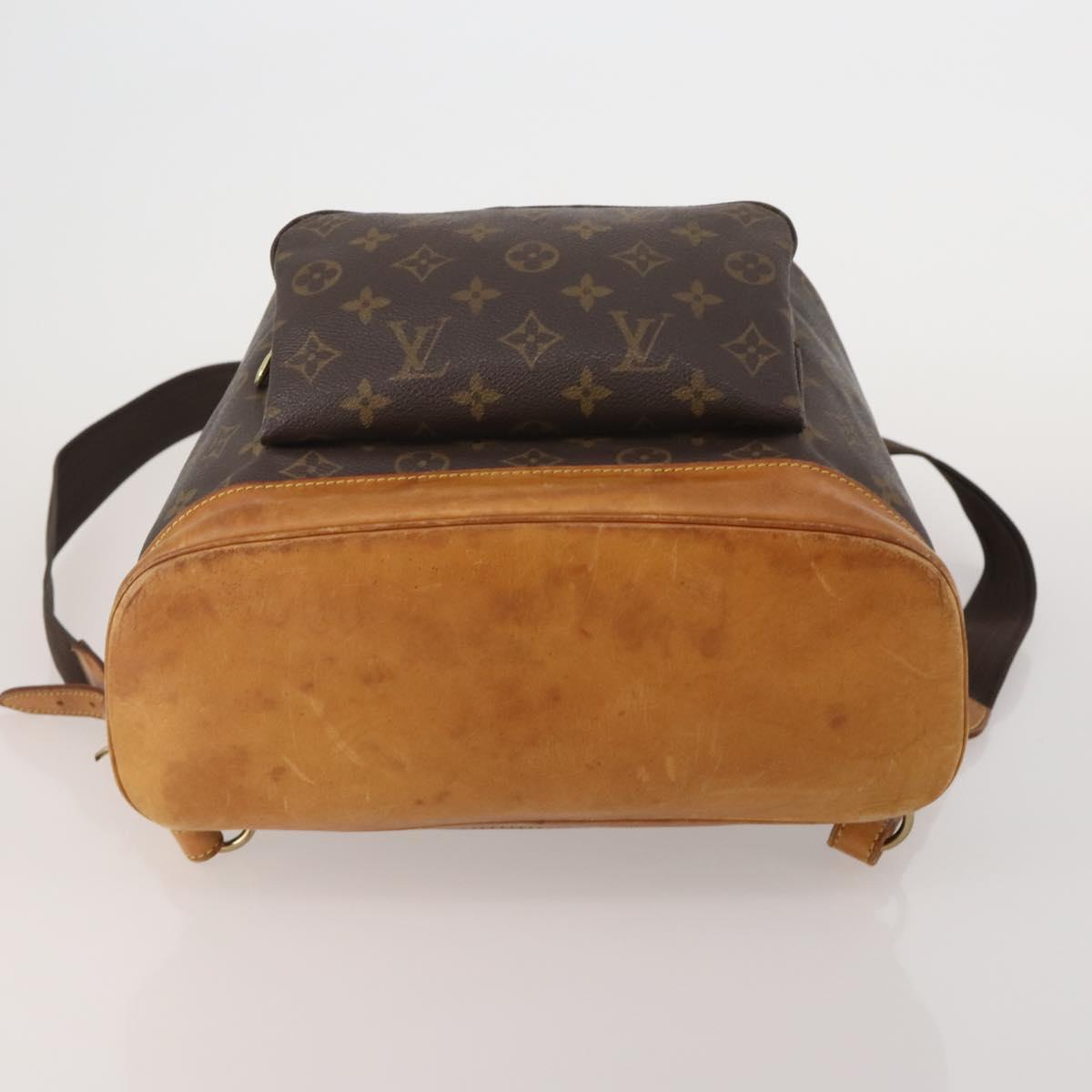 LOUIS VUITTON Monogram Montsouris GM Backpack M51135 LV Auth 200651A