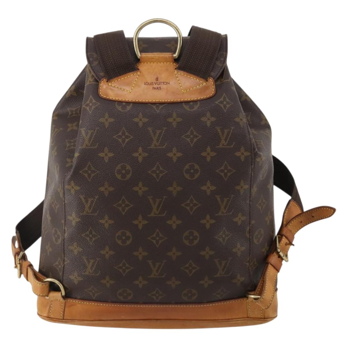 LOUIS VUITTON Monogram Montsouris GM Backpack M51135 LV Auth 200651A