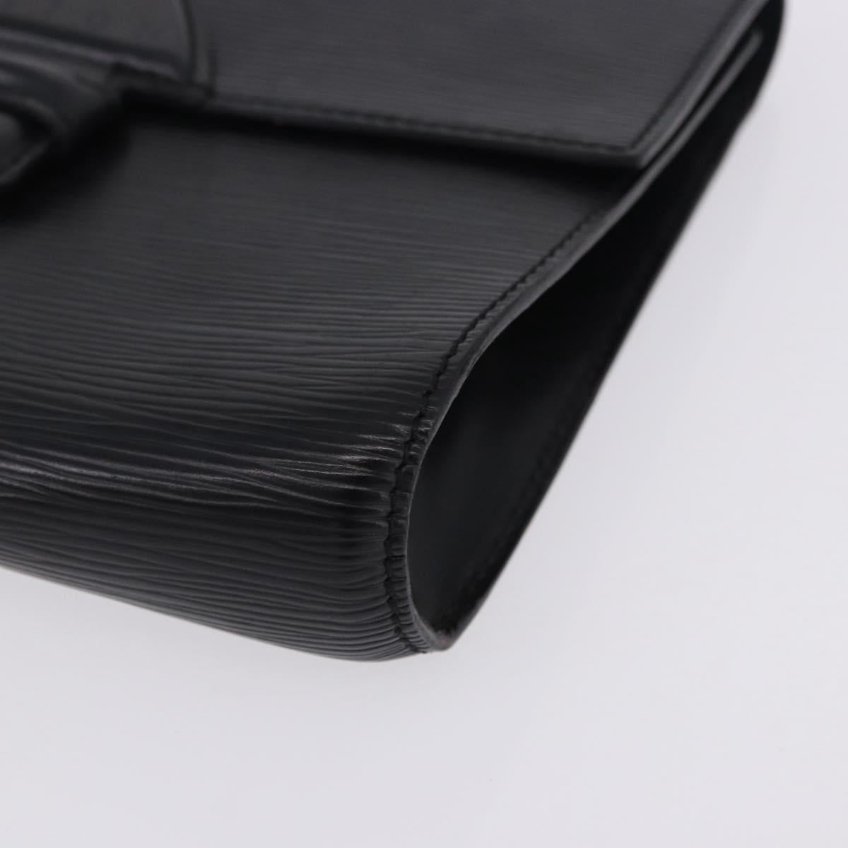 LOUIS VUITTON Epi Chaillot Clutch Bag Black M52542 LV Auth 200655