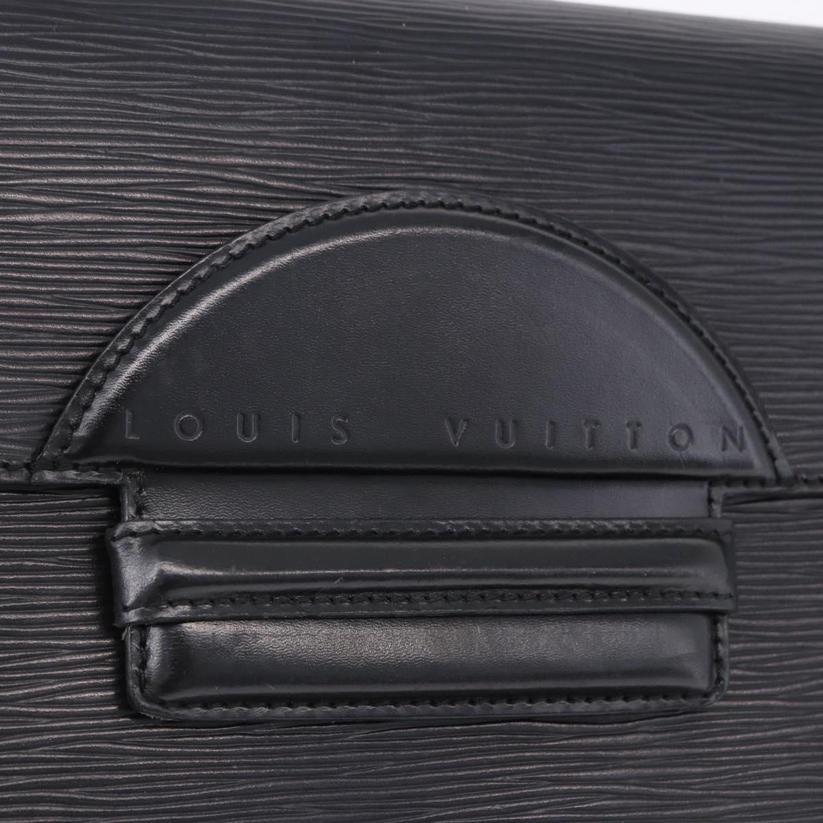 LOUIS VUITTON Epi Chaillot Clutch Bag Black M52542 LV Auth 200655