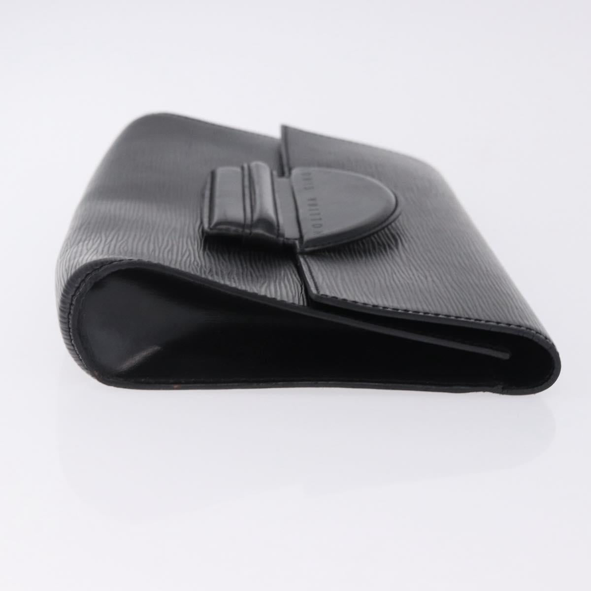 LOUIS VUITTON Epi Chaillot Clutch Bag Black M52542 LV Auth 200655