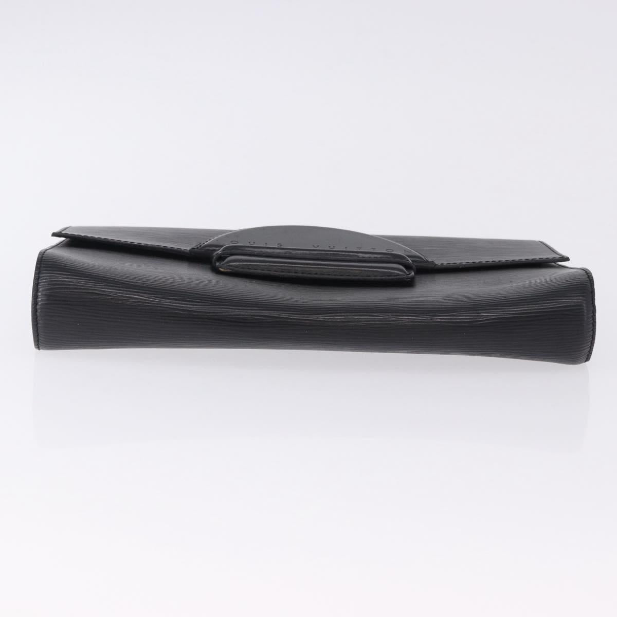 LOUIS VUITTON Epi Chaillot Clutch Bag Black M52542 LV Auth 200655