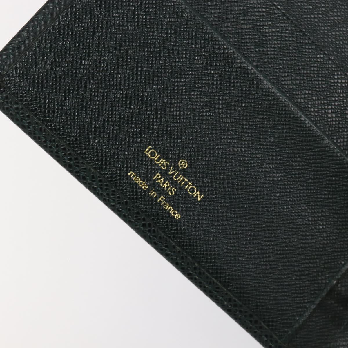 LOUIS VUITTON Taiga Agenda MM Day Planner Cover Epicea R20403 LV Auth 200658