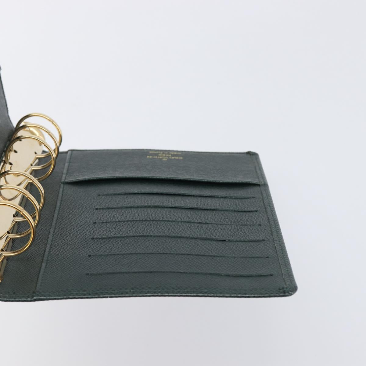LOUIS VUITTON Taiga Agenda MM Day Planner Cover Epicea R20403 LV Auth 200658