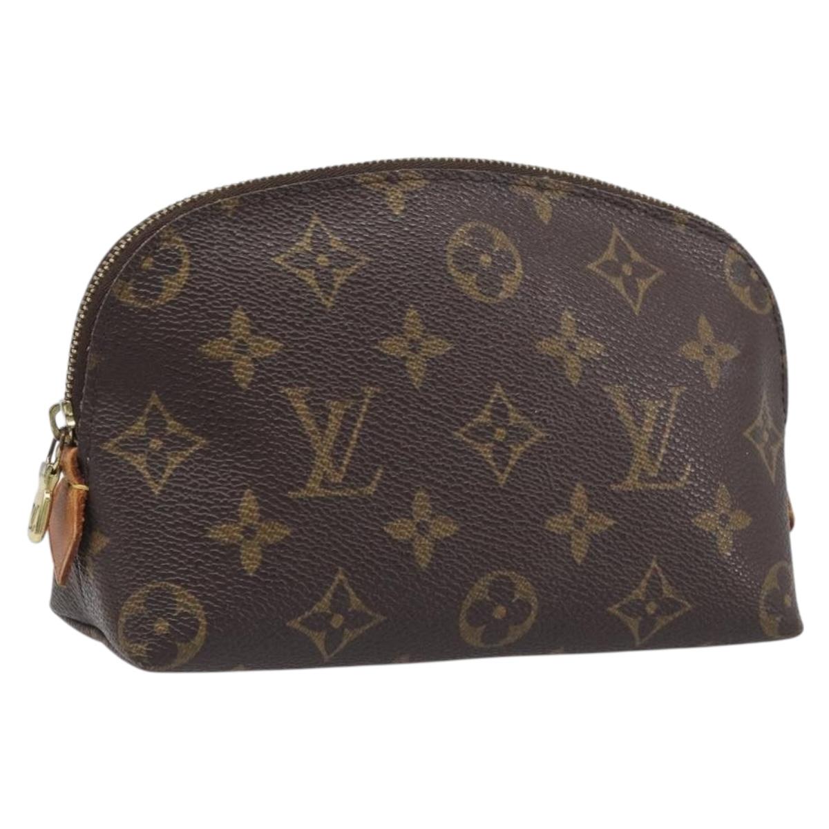 LOUIS VUITTON Monogram Pochette Cosmetic PM Cosmetic Pouch M47515 LV Auth 200659