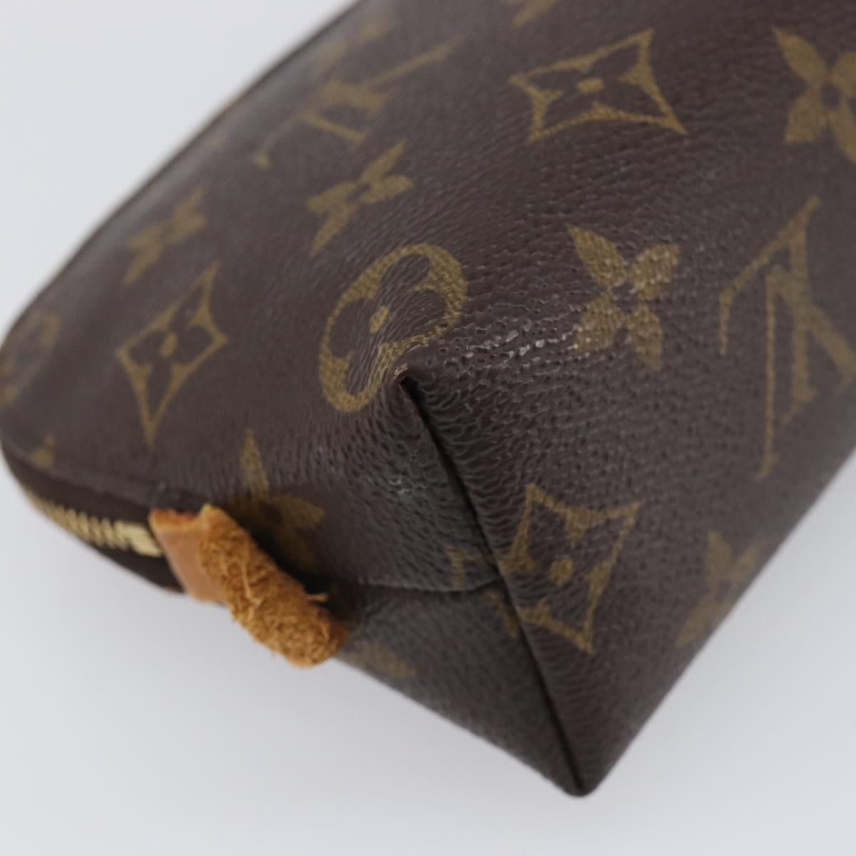 LOUIS VUITTON Monogram Pochette Cosmetic PM Cosmetic Pouch M47515 LV Auth 200659