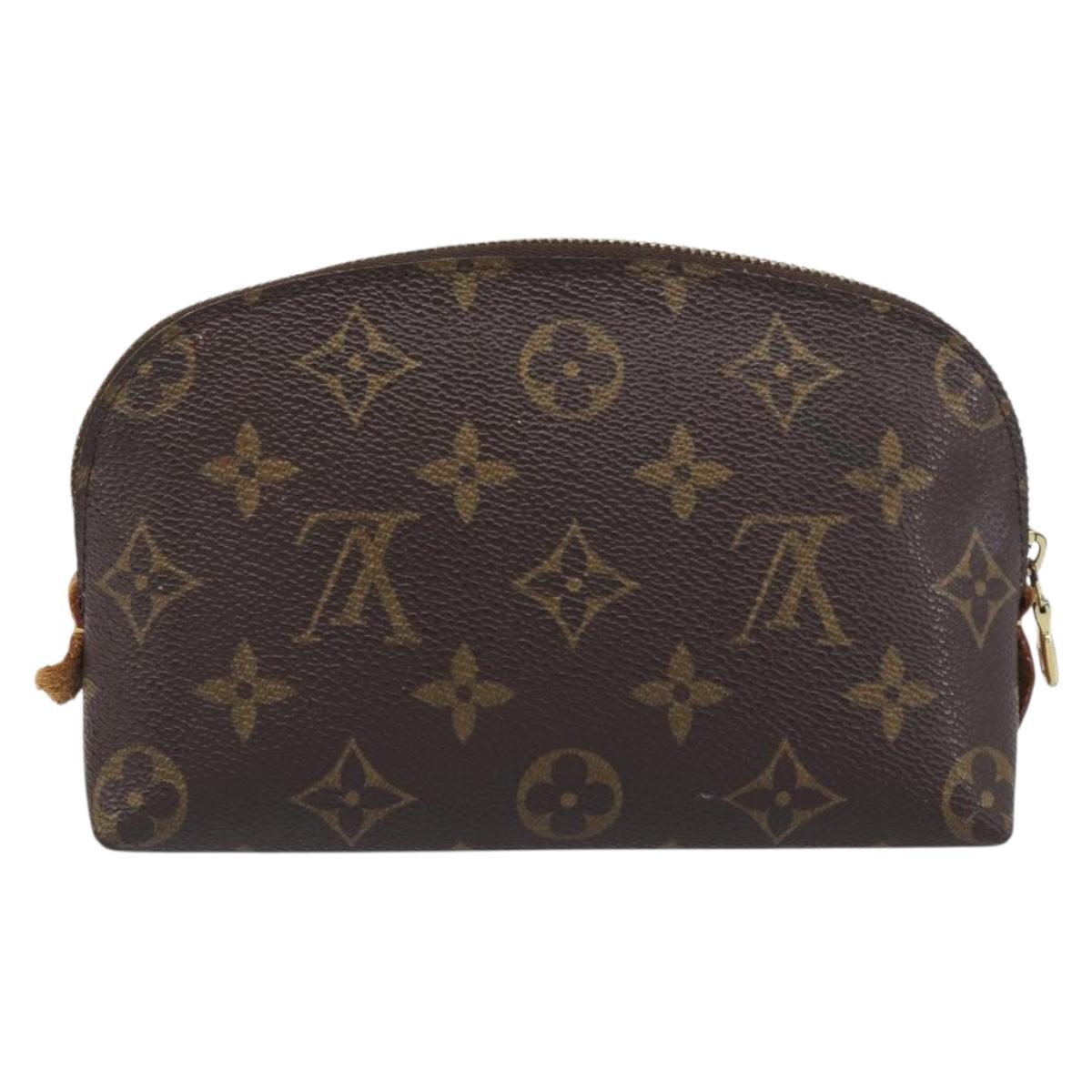 LOUIS VUITTON Monogram Pochette Cosmetic PM Cosmetic Pouch M47515 LV Auth 200659
