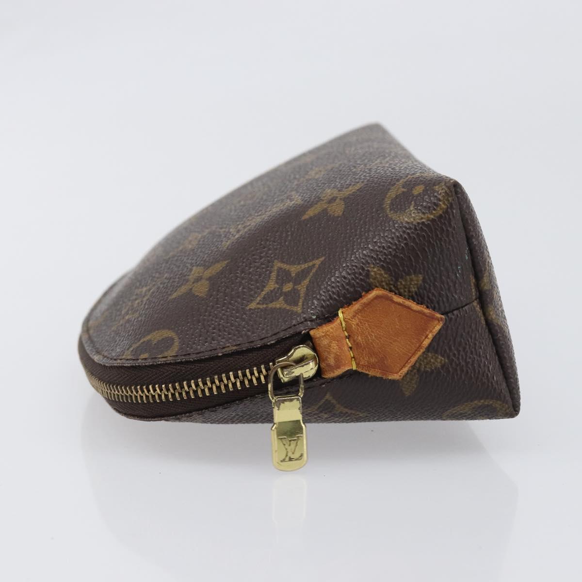 LOUIS VUITTON Monogram Pochette Cosmetic PM Cosmetic Pouch M47515 LV Auth 200659