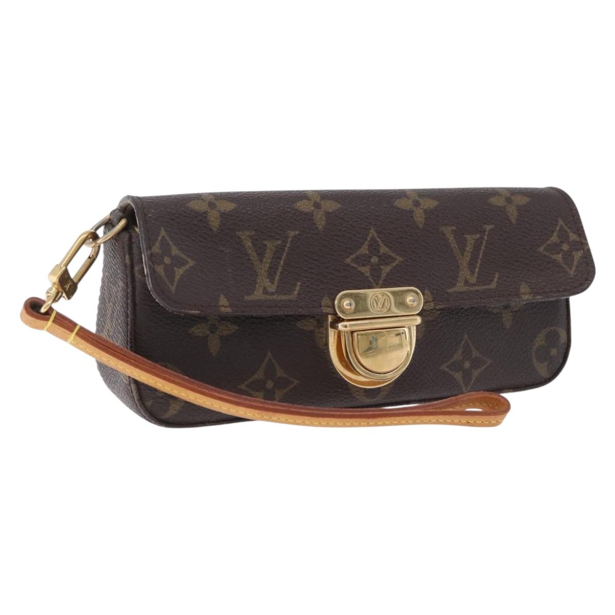 LOUIS VUITTON Monogram Pochette Lagoon Glasses Case M60008 LV Auth 200660A